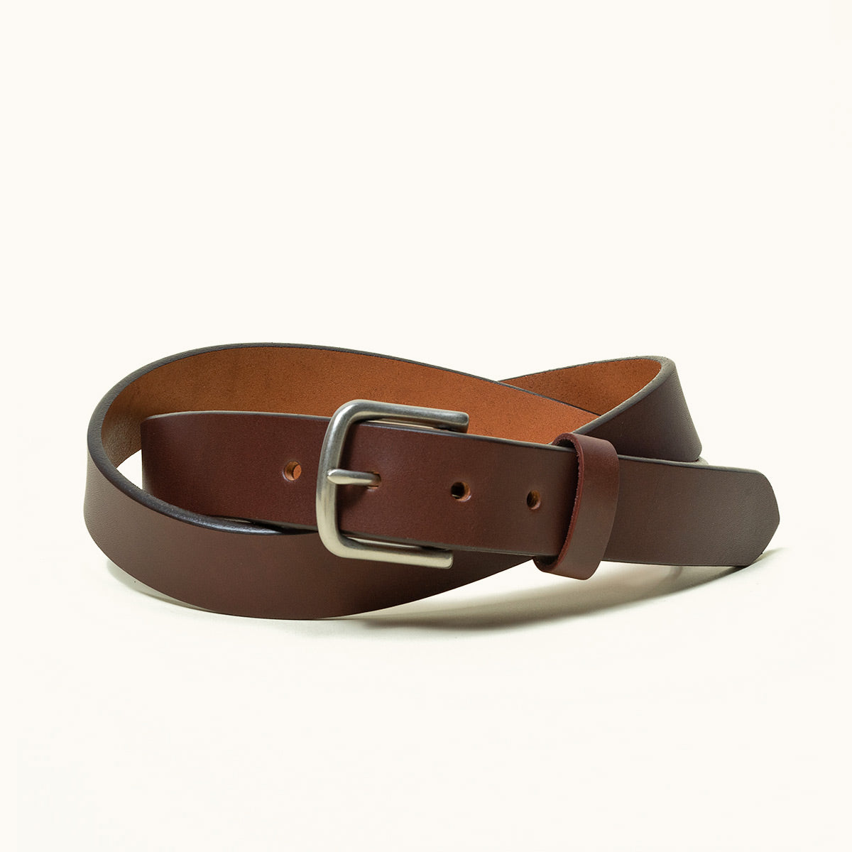 Classic Leather Belt in Natural, Made in the USA