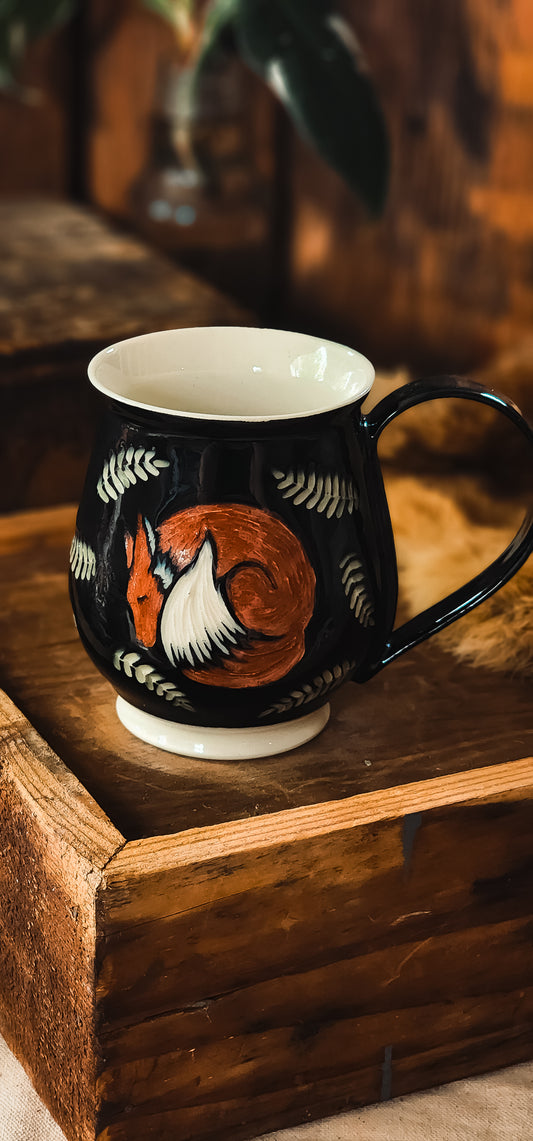 Red fox mug