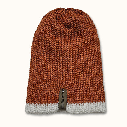 Beanie - Orange and White Reversible (Final Sale)