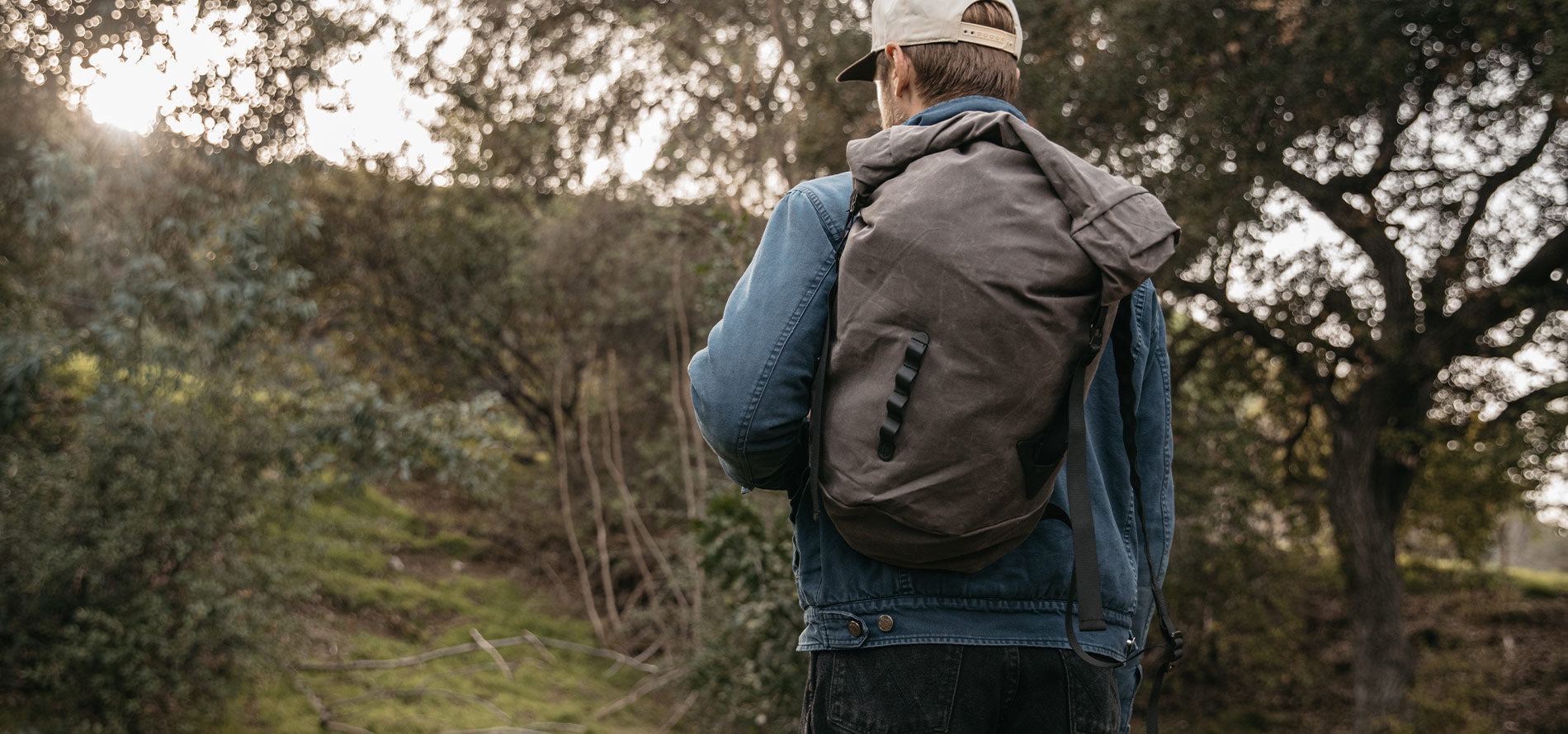 Lite Pack Slate Grey Waxed Canvas Tanner Goods