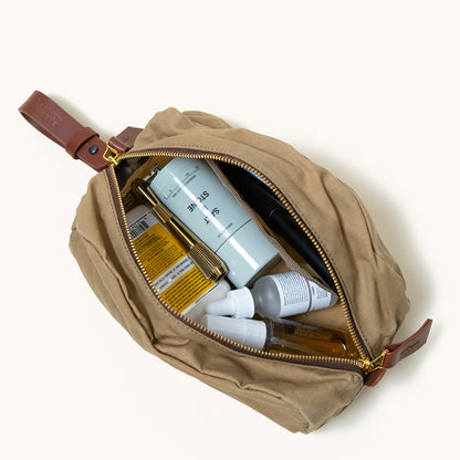 Drifter Dopp Kit - Utility Tan (Waxed Canvas)