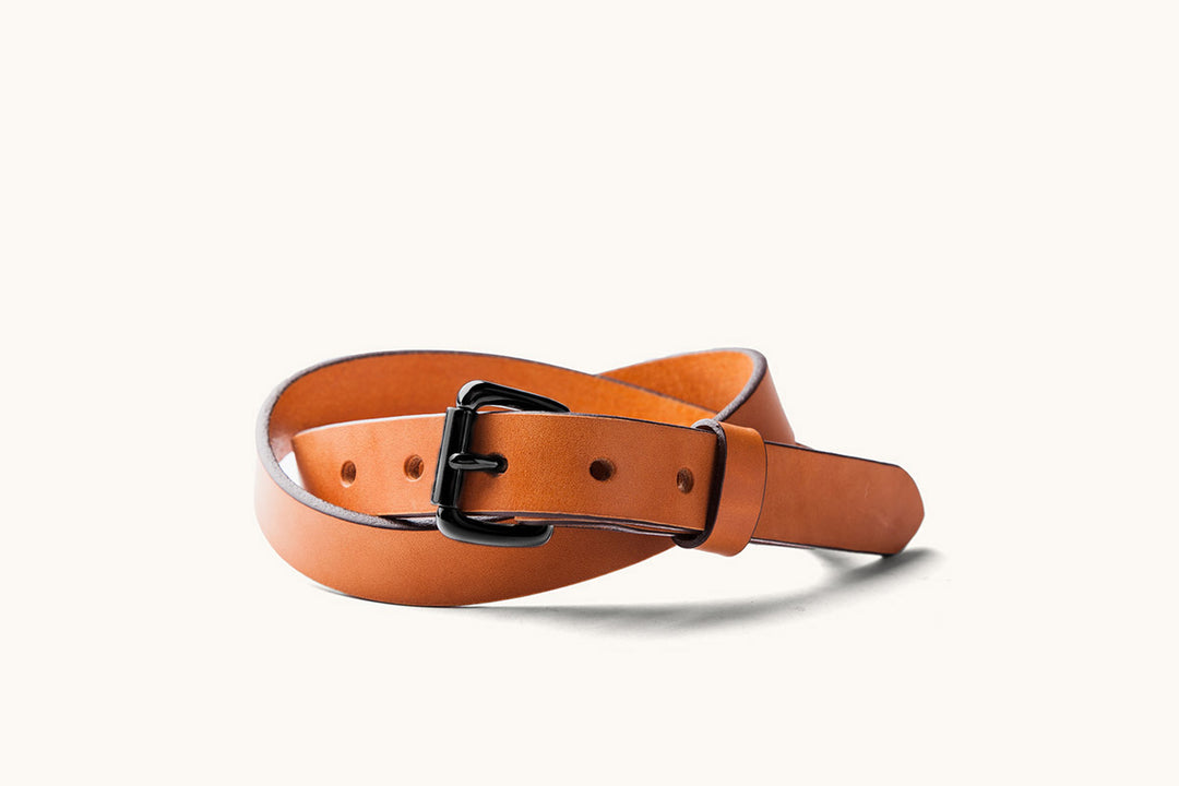 Skinny Standard Belt - Saddle Tan